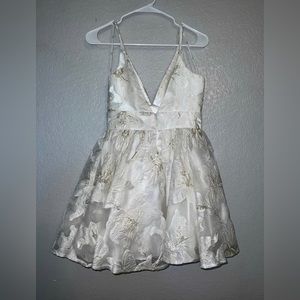 White Embroidered Skater Dress